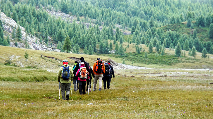 Hiking in Mongolia