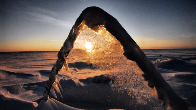 Frozen Lake Baikal Lake Baikal
