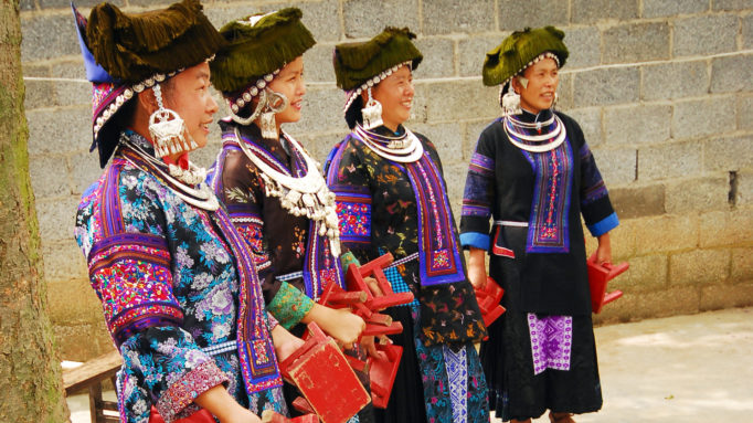 Black Miao Ladies, Guizhou, China Black Miao