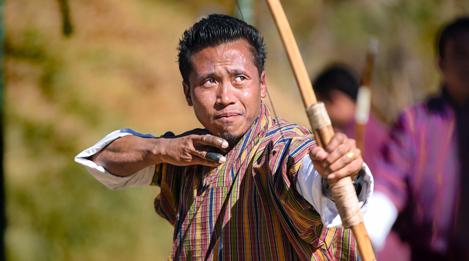 Bhutan celebrating lunar new year